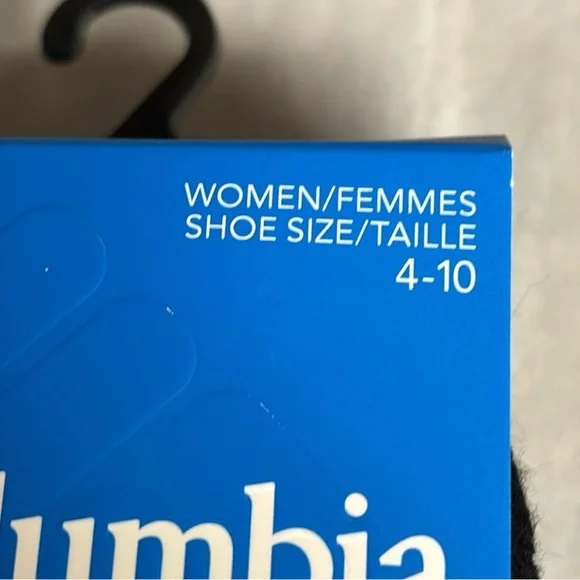 New Columbia Socks Women’s 2 Pair Black & Gray Fleece Socks Activewear Casual - Picture 7 of 12